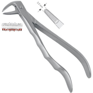 Extracting forceps with anatomical handle fig. 74N