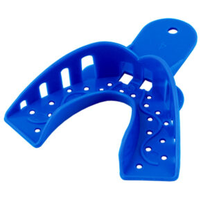 Singly Disposable impression trays dark blue lower M fig. 4 (Pack of 25 pieces)