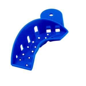 Singly Disposable Impression trays dark blue partial upper left/lower right fig. 8 (Pack of 25 pieces)