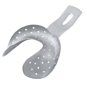 Impression tray edentulous Ehricke pattern perforated lower