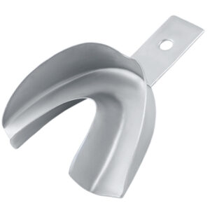 Impression tray regular solid without rim lower
