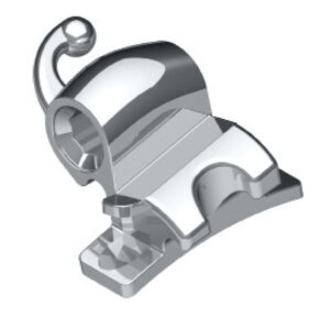 Deluxe Buccal tube combination convertible, weldable .018" upper left gingival headgear tube .045"