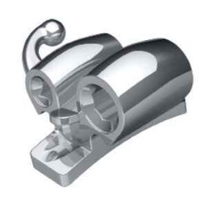 Deluxe Buccal tube triple convertible, weldable .018" upper left occlusal Headgear tube .045"