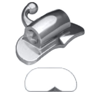 Deluxe Buccal tube single non-convertible, bondable .018" upper right / lower left