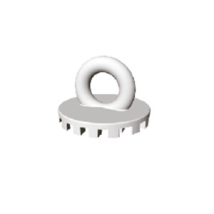 Composite Eyelet bondable round base (Pack of 10 pieces)