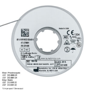 ElastoMax thread solid round clear .025" (7.5 m spool)