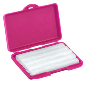 Clear relief wax unscented pink box (Pack of 10 pieces)
