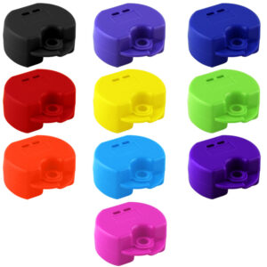 Retainer cases Euro maxi assorted colours, 38 x 76 x 64mm (Pack of 10 pieces)