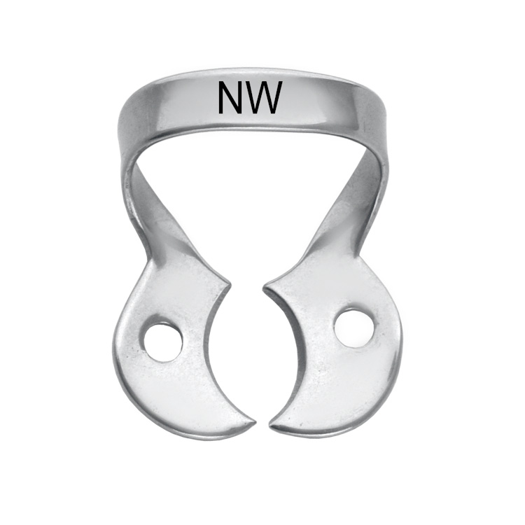 Klamra do koferdamu do zębów trzonowych fig. NW