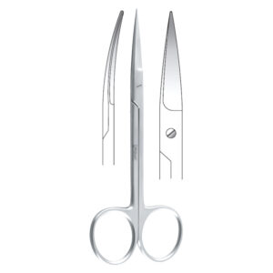 Scissors Falcon curved 120mm