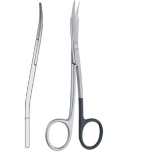 Scissors Goldman-Fox S-Shape 130mm, one blade serrated