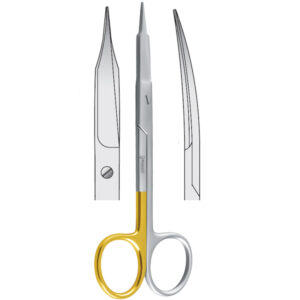 Super-Cut Nożyczki Goldman-Fox zagięte 130mm