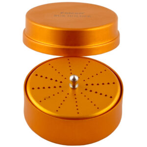 Aluminium round bur box for 72 burs FG and CA/RA, Golden