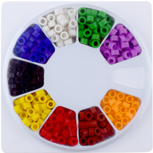 Color code ring silicone small assorted (Pack of 450 pieces)