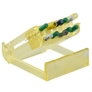 Transparant plastic endodontic file stand for 10 files