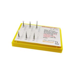 Zestaw I kamieni polerskich Arkansas na kątnicę (6 szt.)