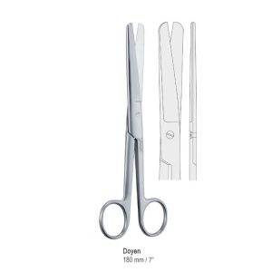 Nożyczki Doyen brzuszne proste 180mm