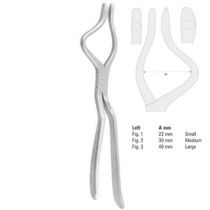 Forceps disimpaction Rowe left fig.2, 235mm