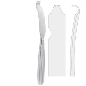 Retractor medial ramus Hargis right 195mm