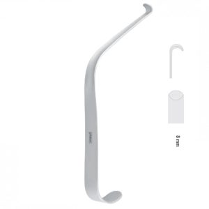 Retractor channel Obwegeser model-1 8mm, 165mm