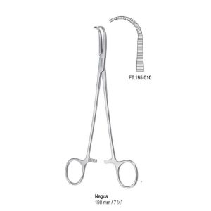 Kleszczyki naczyniowe Negus zagięte 190mm