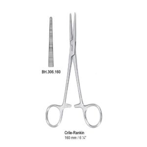 Kleszczyki naczyniowe Crile-Rankin proste 160mm
