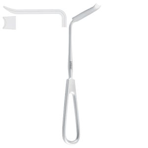 Retractor mandibular Obwegeser 60x9/12mm, 170mm