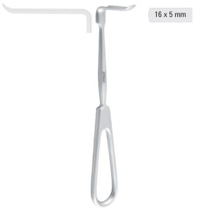 Retractor soft tissue Obwegeser upward 16x5mm, 170mm