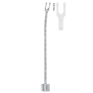 Osteotome nasal septum Obwegeser curved 6mm, 185mm