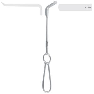 Retractor soft tissue Obwegeser upward 80x16mm, 220mm