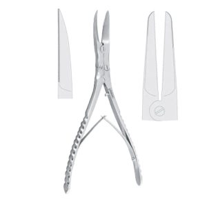 Scissors nasal ridge cutting Obwegeser straight 215mm