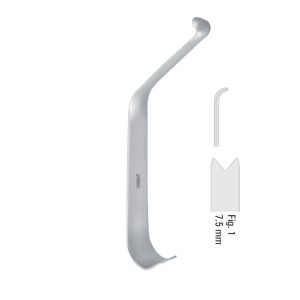 Retractor channel Niederdellmann fig.1, 165mm