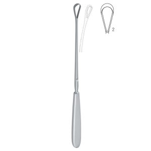 Skrobaczka maciczna Sims ostra-giętka 8mm 255mm fig.2