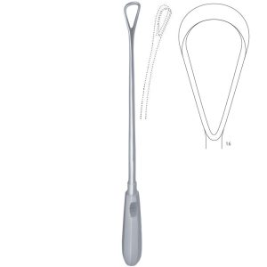 Skrobaczka maciczna Recamier tępa-giętka 40mm 360mm fig.16