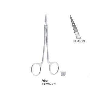 Kleszczyki Arthur do odłamków zagięte 130mm