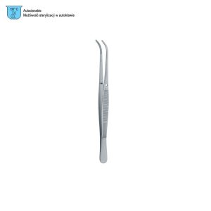 Penseta anatomiczna ząbkowana Semken zagięta 125mm