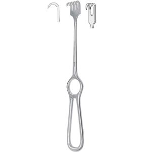 Hak Volkmann 2-zębny ostry 215mm