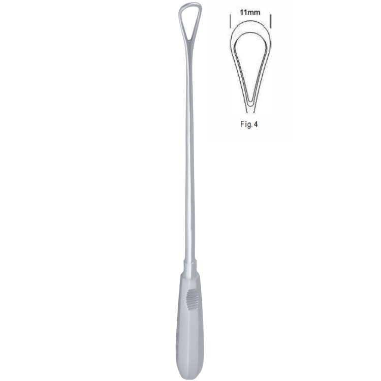 Skrobaczka maciczna Recamier tępa-sztywna 11mm 310mm fig.4