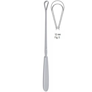 Skrobaczka maciczna Sims tępa-sztywna 12mm 255mm fig.5