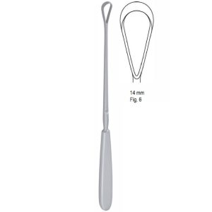 Skrobaczka maciczna Sims tępa-giętka 14mm 255mm fig.6