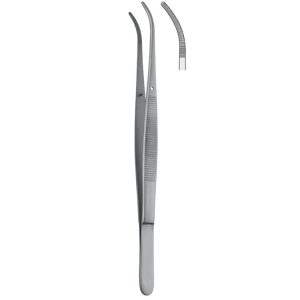 Penseta anatomiczna ząbkowana Potts-Smith zagięta 180mm