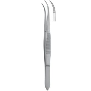 Penseta anatomiczna ząbkowana Falcon szpiczasta zagięta 115mm