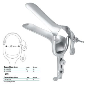 Wziernik pochwowy Grave Wide 95x35mm