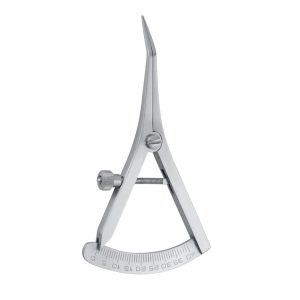 Miarka implantologiczna Castroviejo wygięta 100mm