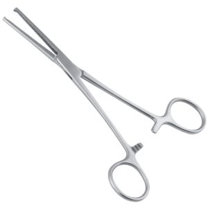 Kleszczyki naczyniowe Kocher proste 1x2 ząbki, 205mm