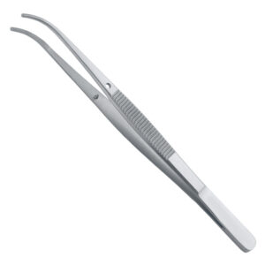 Forceps dissecting Semken serrated curved 125mm