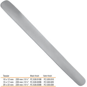 Retractor soft tissue Tessier malleable straight fig.2, 220mm