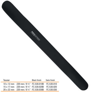 Retractor soft tissue Tessier malleable straight fig.1, 220mm black