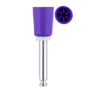 Prophy cup 6 web with washer, medium purple RA