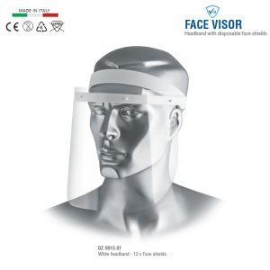 Przyłbica ochronna + 12 sztuk folii obustronnie antystatycznej 250 x 180mm